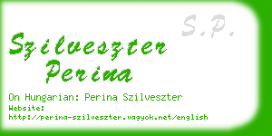 szilveszter perina business card